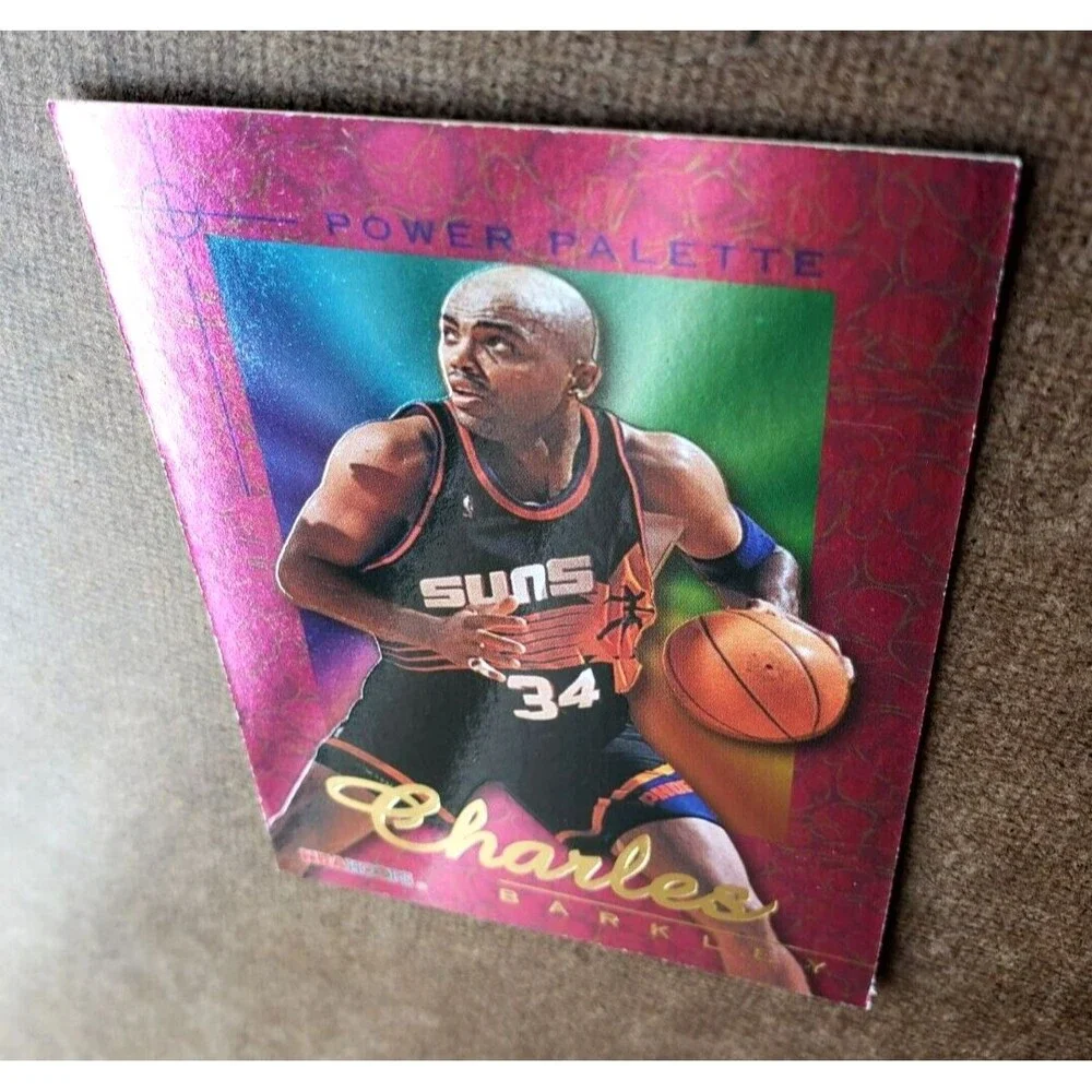 1995-96 NBA Hoops CHARLES BARKLEY NBA POWER PALETTE Card #10/10 Phoenix Suns HOF